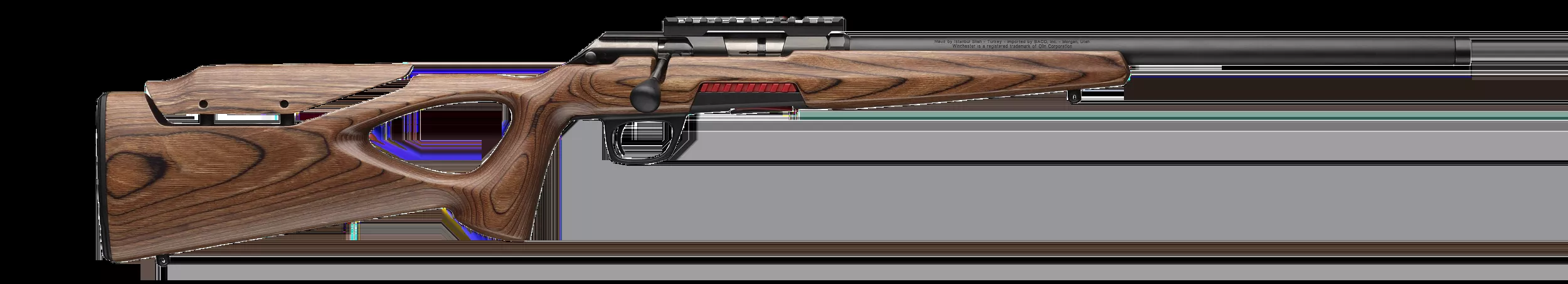 Winchester Repeating Arms 525228204 Xpert Target 22 WMR 9+1 18" Matte Black Threaded Barrel, Matte Black Steel Receiver w/Picatinny Rail, Brown Thumbhole w/Adjustable Comb Laminate Stock