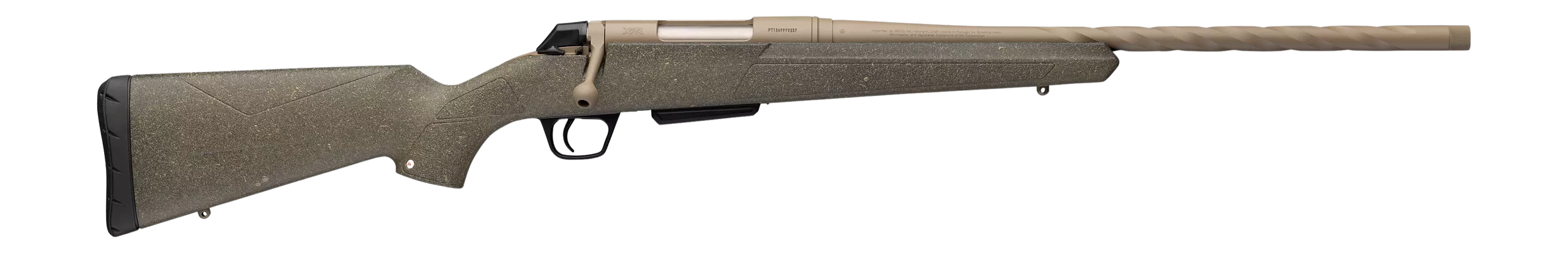 Winchester Repeating Arms 5358082002 XPR400 Legend 3+1 20" Flat Dark Earth Cerakote Spiral Fluted Threaded Barrel & Drilled & Tapped Receiver, Forest Tan Cerakote Fixed Synthetic Stock, Right Hand