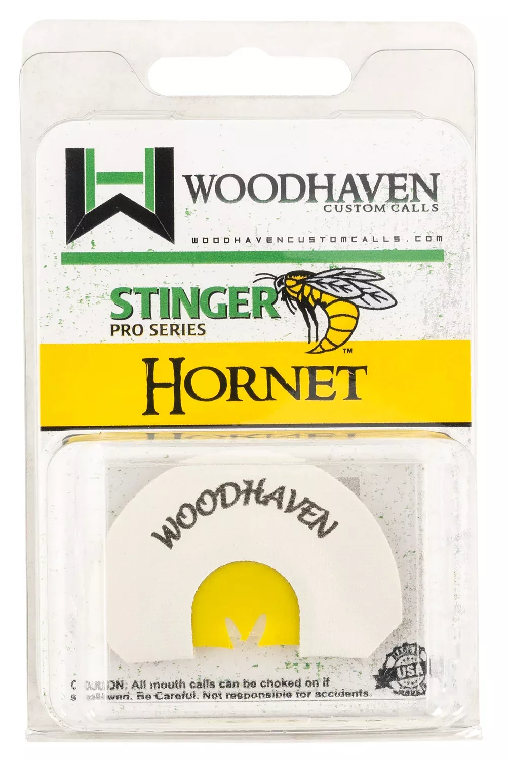Woodhaven WH007 HornetDiaphragm Call Double Reed Attracts Turkey White