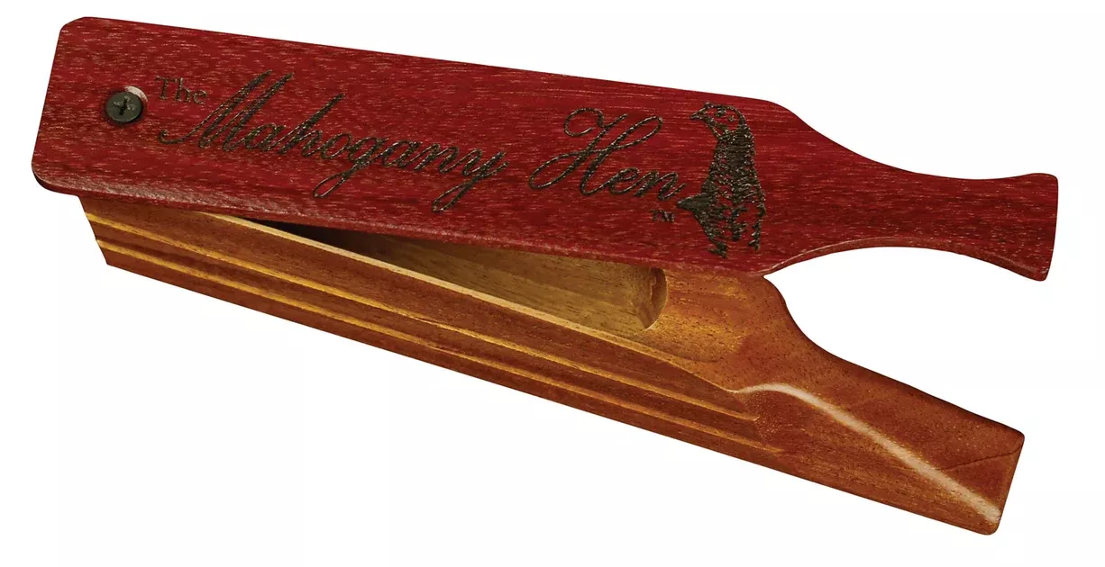 Woodhaven WH345 Mahogany HenBox Call Turkey/Hen Sounds Attracts Turkeys Mahogany Wood