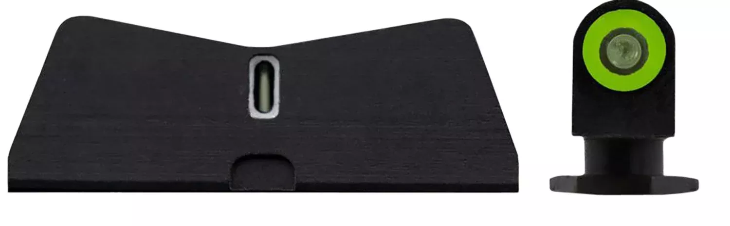 XS Sights GL0009S6G DXT2 Standard Dot Night Sights fit GlockBlack | Green Tritium Green Outline Front Sight Green Tritium White Outline Bar Rear Sight