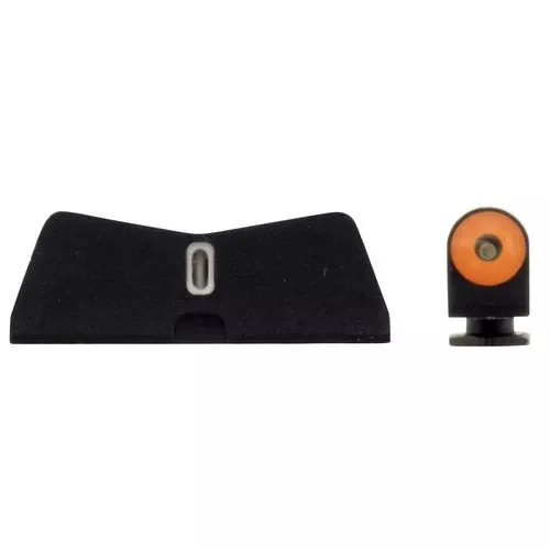 XS SIGHTS GL0011S5N DXT II Big Dot Glock 42/43/43X/48 Gen1-5 Green Tritium w/Orange Outline Front Green Tritium w/White Outline Rear Black