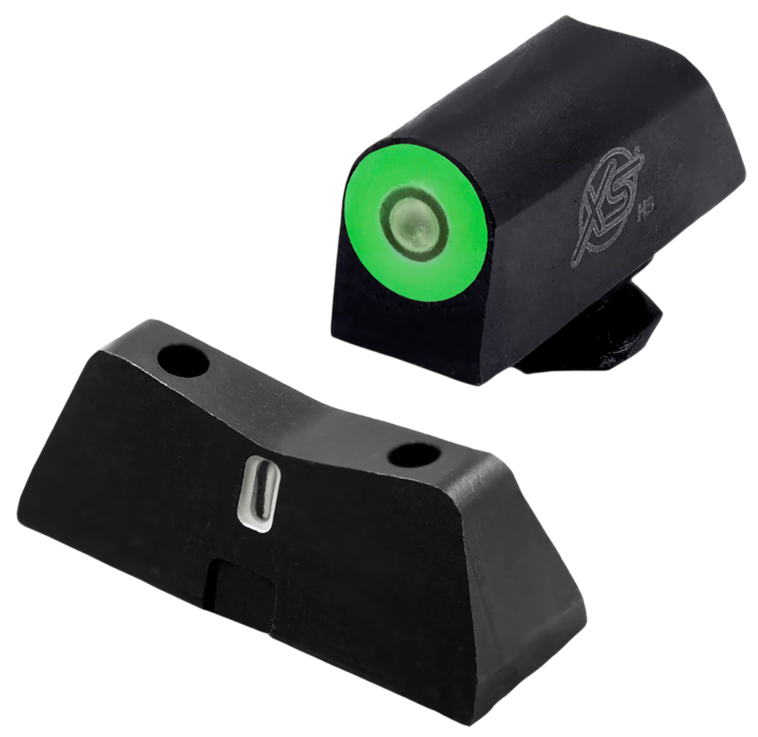 XS Sights GLX202S5G DXT2 Pro Night Sight Set Green Tritium Front/Black Oxide Frame Compatible w/Glock 42/43/43X/48