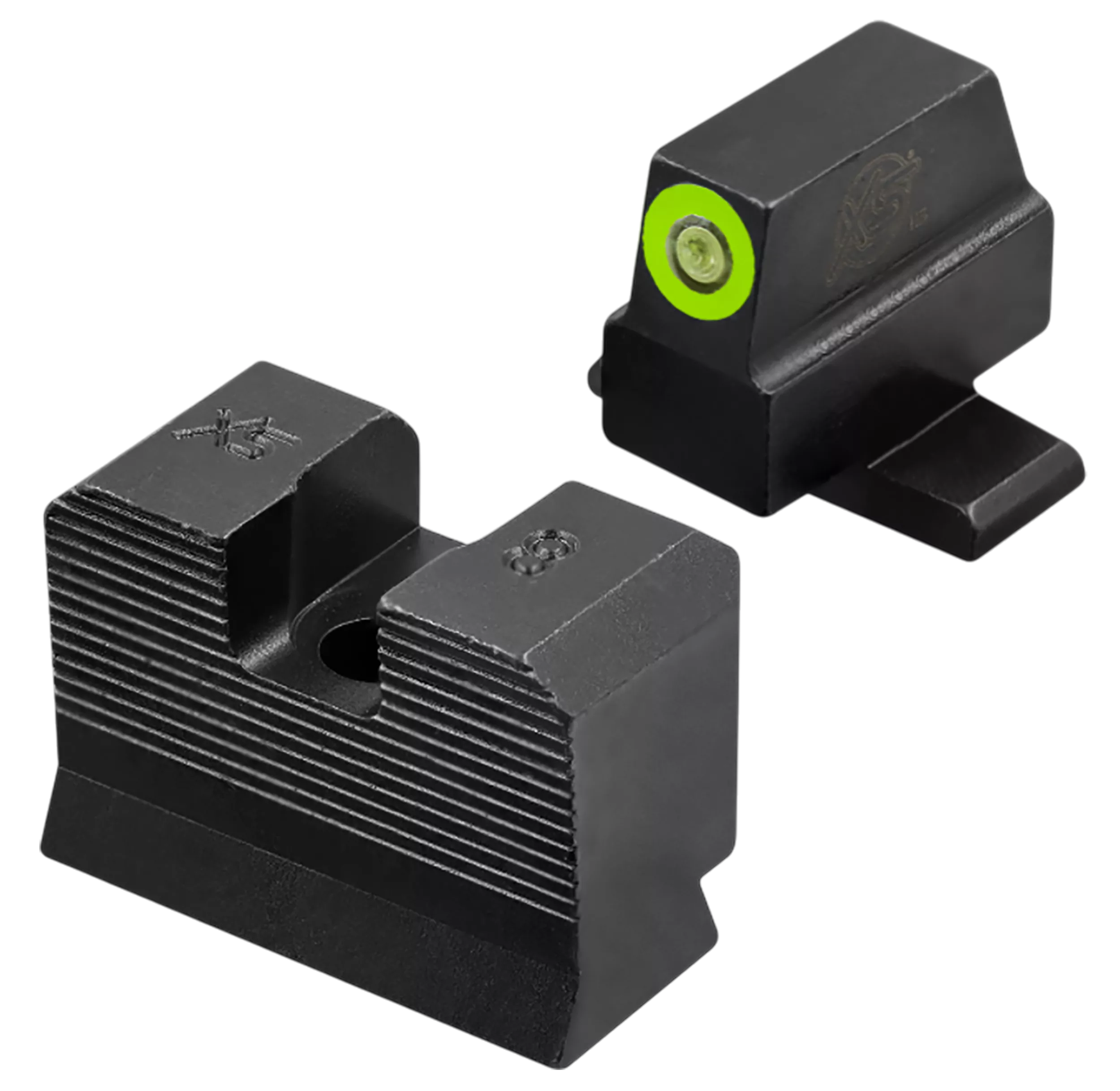 XS Sights SIM004P4G Minimalist Night Sight Set Green Tritium Front/Black Oxide Frame Fits Sig