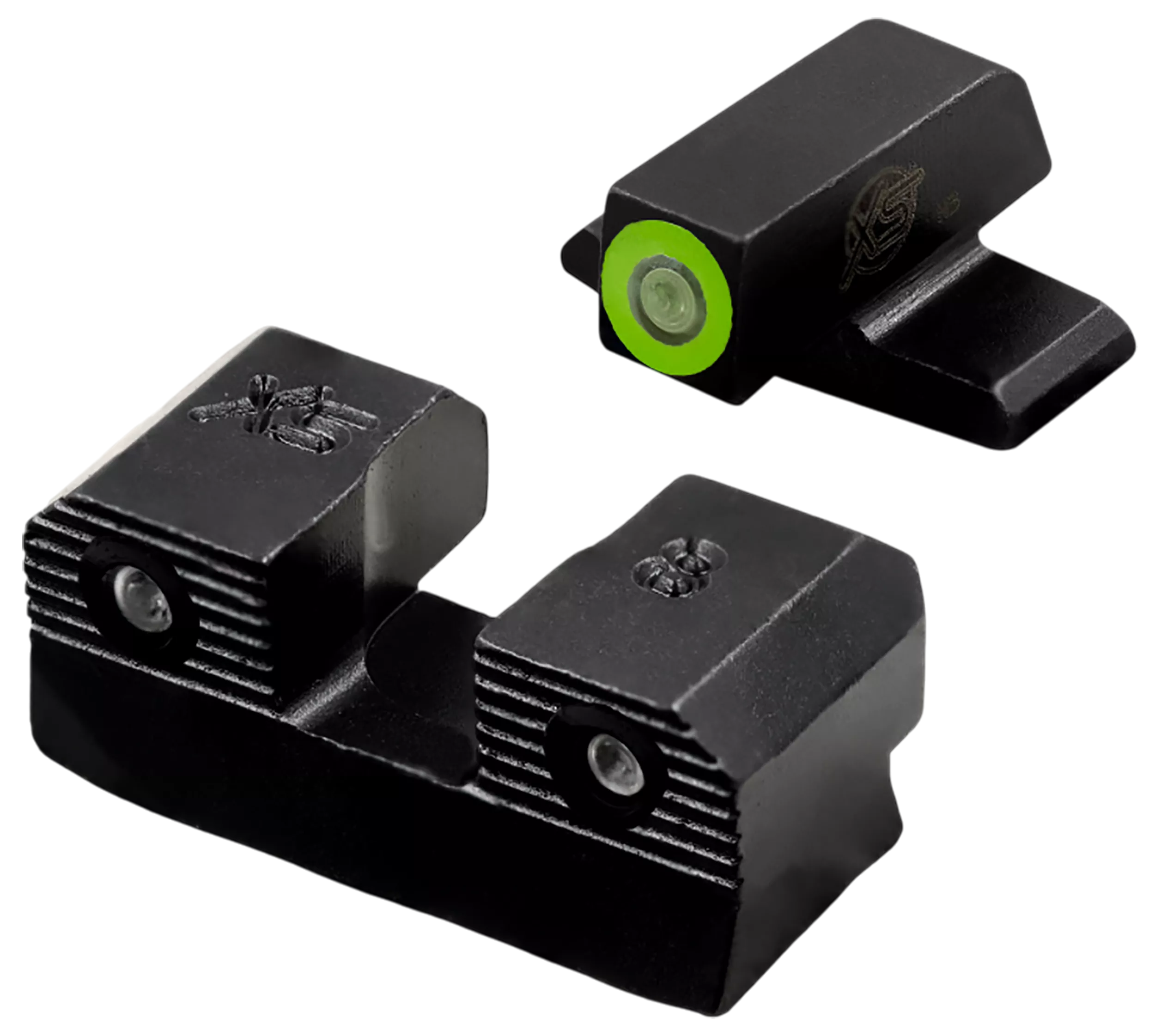 XS Sights SIR201P6G R3D 2.0 Night Sight Set Green Tritium Front/Black Oxide Frame Fits Sig/Springfield/FN 509