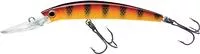 Yo- Zuri Crystal Minnow Deep Diver Walleye, Floating, 5- 1/4 ", 7/8 Oz, # 2 Hook, Hot Perch