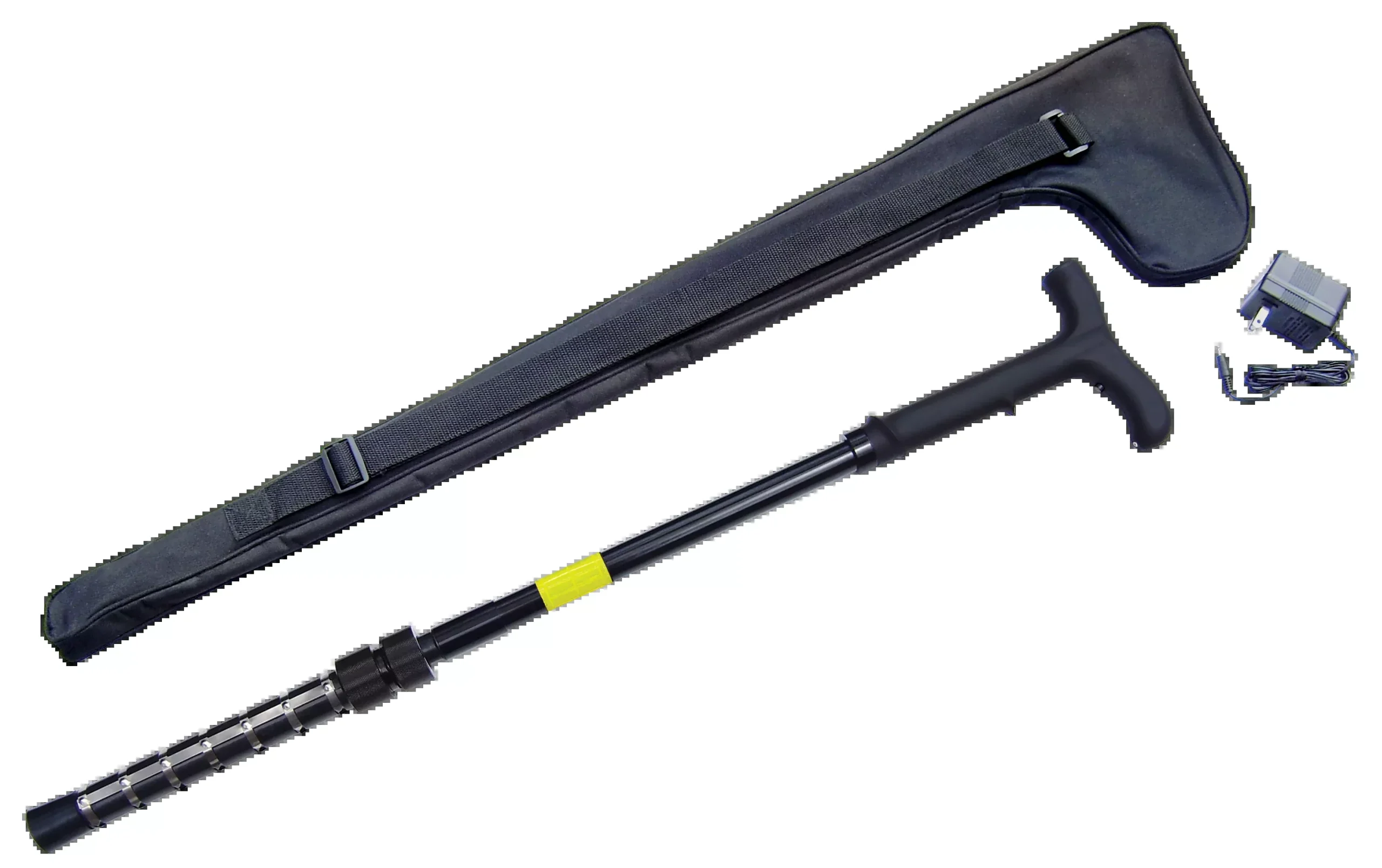 Zap Stun Cane with Light 32-36" 1 Million Volt Black Adjustable Walking Cane