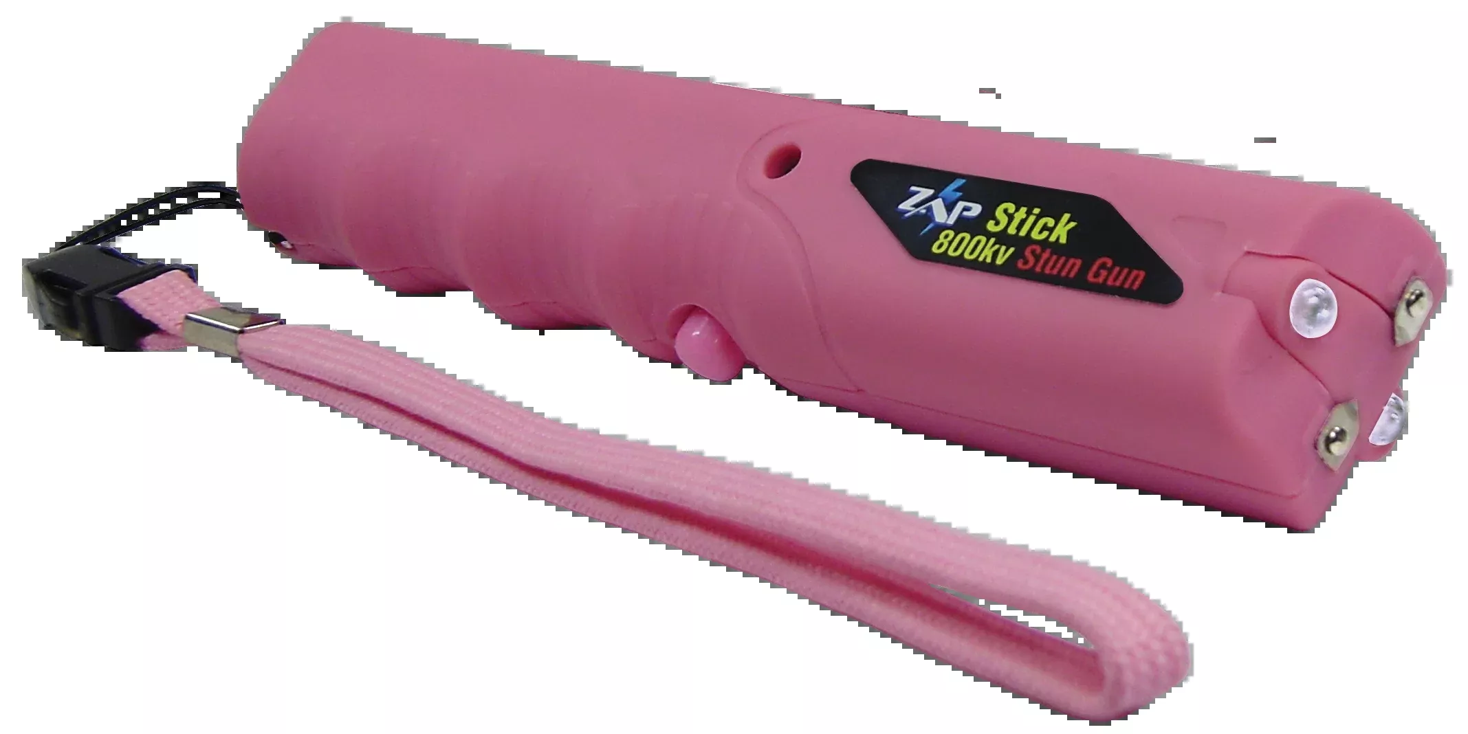 Zap Zap Stick Stun Gun/Flashlight 800,000 Volt Pink Plastic