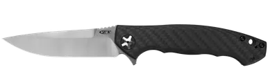 Zero Tolerance 0452CF Dmitry Sinkevich Flipper - 4.1" S35VN Satin Blade, Carbon Fiber and Titanium Handles