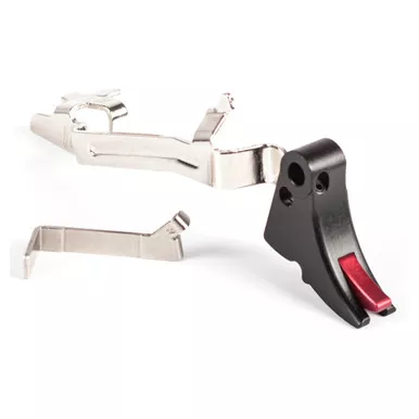 ZEV Technologies Fulcrum Trigger Bar Kit - Adjustable 2-6 lbs, Small, Black w/ Red Safety, Includes Zev PRO Connector