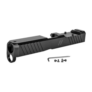 ZEV Z19 Duty Stripped Slide with RMR Cut for Gen 5 Glock 19- Black