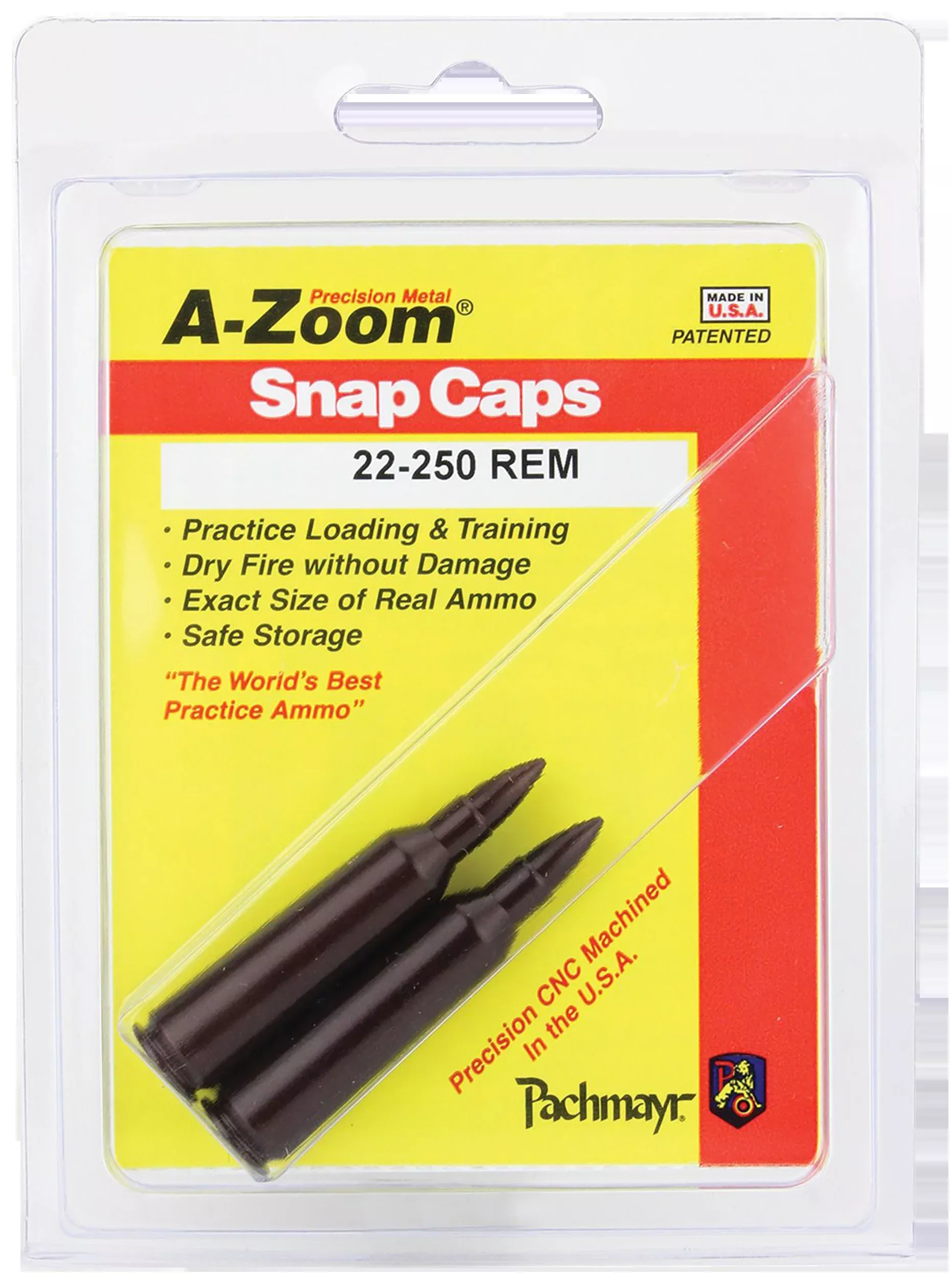A-Zoom 12254 Rifle Snap Cap 22-250 Rem 2-Pack