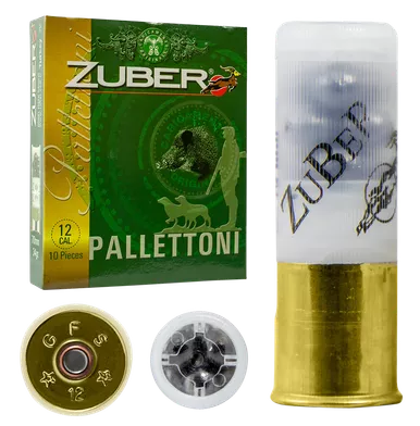 Zuber Premium Buckshot 12 Gauge 2.75" 1 1/5 oz 9 Pellet 00 Buck Shot - 10 Bx/ 30 Cs